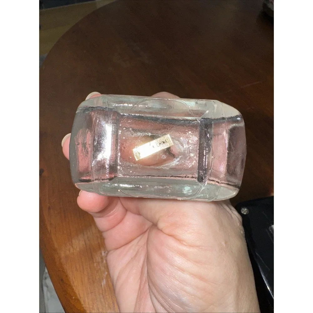 Vintage Clear Glass Mini Potpourri Jar OLA000‎
